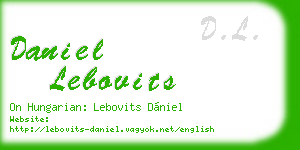 daniel lebovits business card
